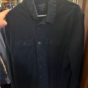 Abercrombie & Fitch Men's Navy Shirt Jacket